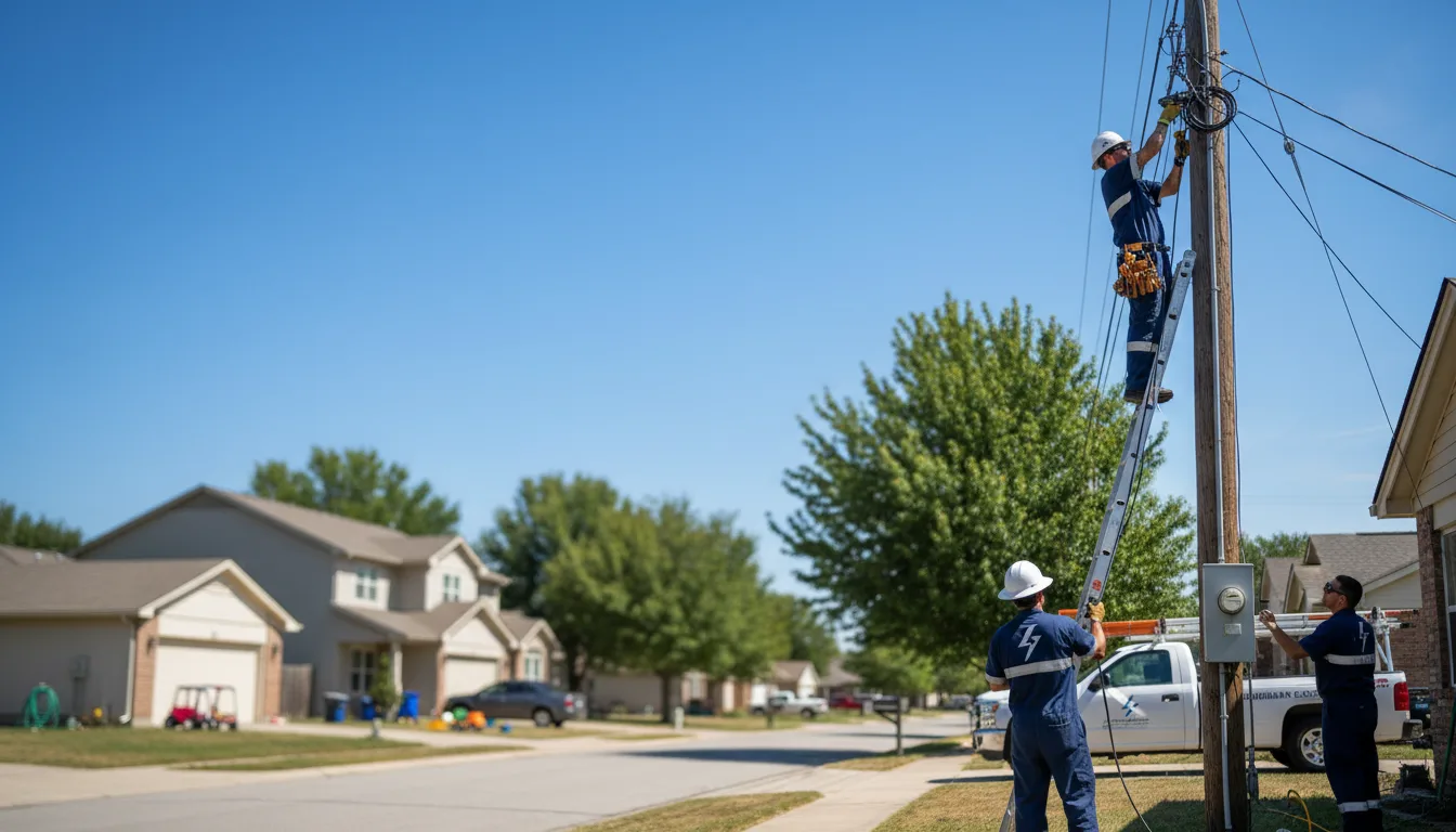 Residential electrician providing installation services in Urania, LA